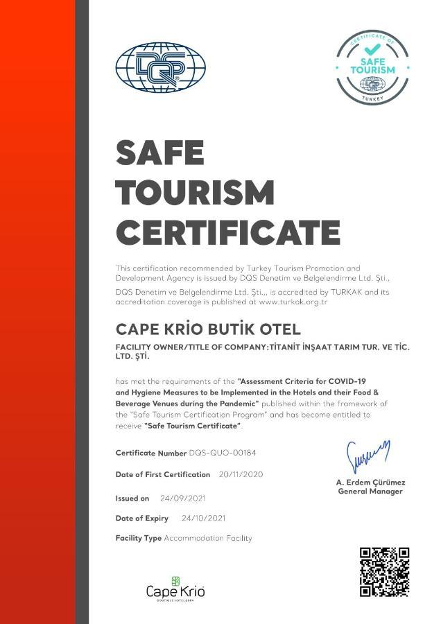 Cape Krio Boutique Hotel & Spa - Over 9 Years Old Adult Only Datca Exterior photo